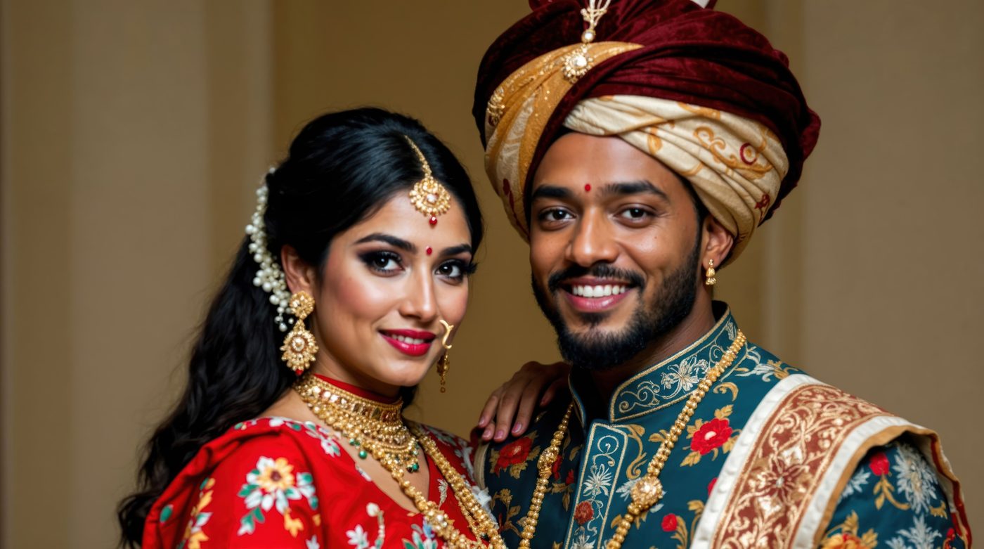 Indian traditional wedding couple — Marriage Bliss TT